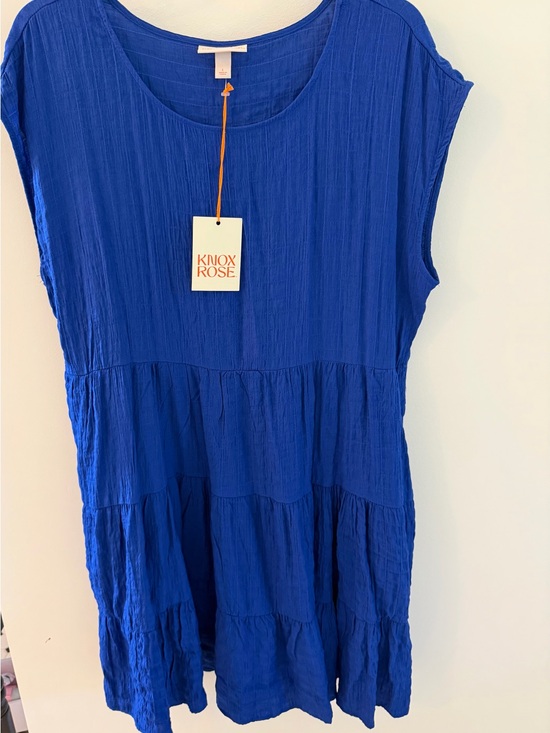 Knox Rose Dresses & Skirts - Target Knox Rose Sleeveless Tiered Scoop-Neck Dress - Cobalt Blue